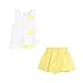 Mud Kingdom Summer Little Girls Shorts Sets Boutique Sunflowers 5T Cute Yellow