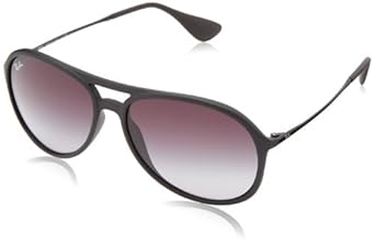 Amazon.com: Ray-Ban ALEX - RUBBER BLACK Frame ? Lenses