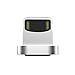 Wsken Lightning USB Cable Magnetic Plug Fast Charger Adapter Connector for Apple Iphone Ipad Ipod (Metal silver)