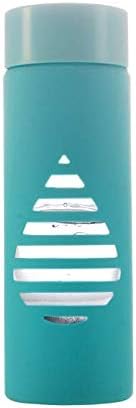 Glass Act Reusable Glass Water Bottle 500 Ml, Aqua Blue