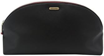 Revlon Large Dome Saffiano Travel Cosmetic Bag Black