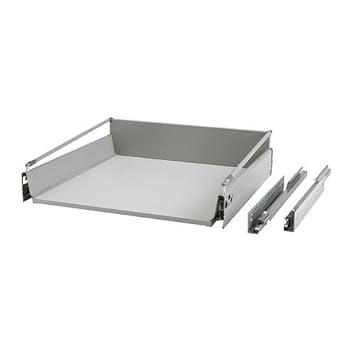Ikea Rationell Deep Fully Extending Drawer Silver Colour 60