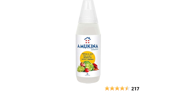 AMUKINA Solución Líquida Frutas y Verduras - 500ml - Lava y ...