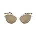 Ikevan 2017 Fashion Retro Men Women Clear Lens Glasses Metal Spectacle Frame Myopia Eyeglasses Sunglasses (Gold)