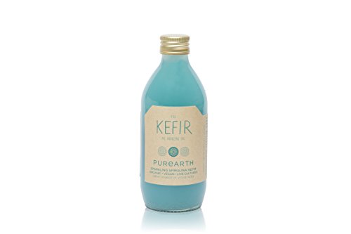 Purearth Organic Sparkling Spirulina Vegan Kefir, 330 ml