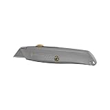 Stanley Tools Classic 99 10-099 Utility Knife 6 In L, Gray Straight, High Carbon Steel Includes: (3) Three Heavy Duty Blades (6 Pack)