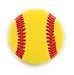 FunCentric Softball Croc Charms, Charms for Crocs and Jibbitz Bracelets, Yellow