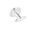 Yumei Jewelry 20 Pcs 18mm Bezel Round Shaped Silver Plated Copper Cuff Link Blanks Backs for Jewelry Findings