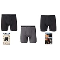 32 DEGREES Men Apparel, BLACK20, 40-30, 3 Pack