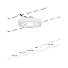 Paulmann 94109 kabelsysteem DiscLED1 set uitbreidbaar warm wit 5x4W LED chroom satijn 94109 kabellamp hanglamp, 290 x…
