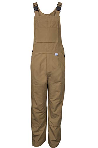 National Safety Apparel BIB6DCM32X34 Deluxe Unlined Bib Overall, 32" x 34", Caramel