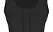 Bigyonger Women's Round Neck Slim Sleeveless Pleated Maxi Dress Black