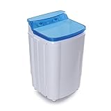 DELLA Portable Washing Machine Single Tub Spin Dry (6.5KG) 14lbs Capacity Top Load Dorm Home Compact RV