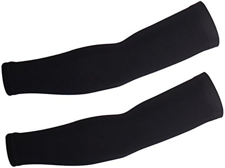 SPNRO Sports Compression Arm Sleeve(1 Pair) Unisex Cooling UV Protection Sunscreen Anti-slip Guard Arm for Men Women Adults Biking Cycling Hiking Camping Golfing Fishing Traveling Driving and Workout