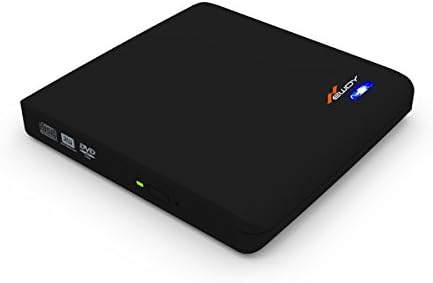 Newdy External DVD Drive, USB 3.0 Burner DVD +RW/CD +RW Drive Portable Reader for MacBook, MacBook Pro, MacBook Air, Laptops, Support Mac OSX Windows Vista/7/8/10-Black