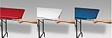Stay Put Rectangular Plastic Table Covers, 29 in x 72 in (6 Feet) - Red, White, Blue