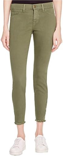 Pistola Womens Zip Trim Fringe Skinny Jeans Green 28