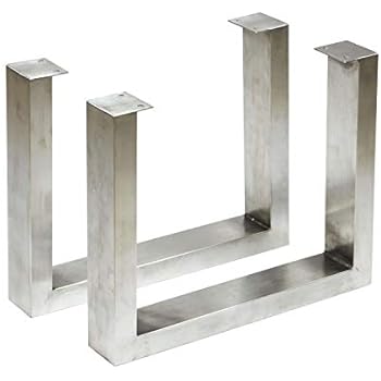 SS100E2 Stainless Steel Bench U Legs (narrow coffee table), 1 Pair - - Amazon.com