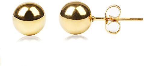 My4you 2016 New Stainless Steel Ball Studs Earrings (gold)