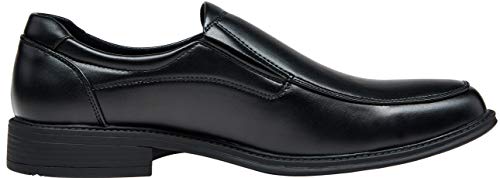VEPOSE Men's Slip on Dress Shoes Formal Square Toe Loafer Oxfords(10.5,Black) - Thumbnail 2