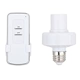 Whitelotous Remote Control Wireless Light Bulb Socket Cap Switch for Lamps Bulbs and Fixtures