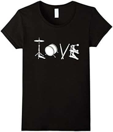 Drummer All You Need Is Love T-Shirt - Female Small - Black