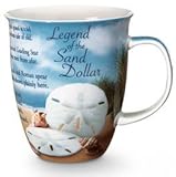 Coastal Beach Legend Sand Dollar Coffee Latte Mug by Cape Shore