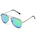 WearMe Pro - Classic Mirror Lenses Aviator Sunglasses w/Flex Hinges