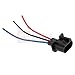 PartsSquare 2 x 9008 H13 Male Headlight Repair Wiring Socket Extension Harness