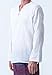MEMITR Long Sleeve 100% Cotton Men's Renaissance, Medieval, Hippie, and Yoga White V-Neck T-Shirt(XX-Large)