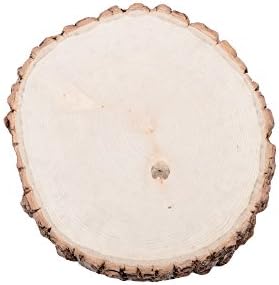 Round Basswood Tree Slice/Slab Cake Stand Approx. : 7-9” Wide x 1.63” Thick on the smallest diameter - Thick Medium, Quantity: 1 pc