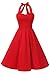 Topdress Women'sVintage Polka Audrey Dress 1950s Halter Retro Cocktail Dress