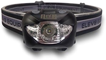 Headlamp Flashlight - Bright 160 Lumen Cree White and Red LED Adjustable Light, 3 AAA Batteries Included - 90 Day - Elev8 Equipment Headlamps Best Used for Camping, Hiking, &amp; More