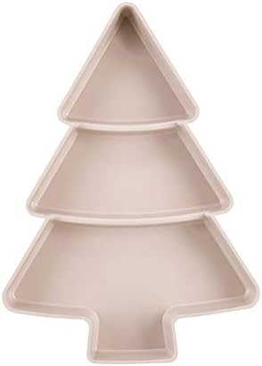 housesweet Christmas Tree Creative Snack Tray Nuts Candy Fruit Plate Snacks Storage Box Dishes Serving Tray for Home Wedding Christmas Party