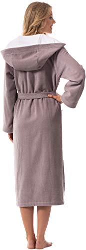 Morgenstern Badjas Dames I Katoen I Velours Badstof I Capuchon I Lang - Image 6