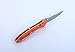 Ganzo G7392P-OR Folding Knife Handle G10 Pattern Blade 440C Lock Axis