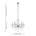 mirrea Mini Crystal Chandelier 5 Lights Crystal-Like Acrylic Clear Color