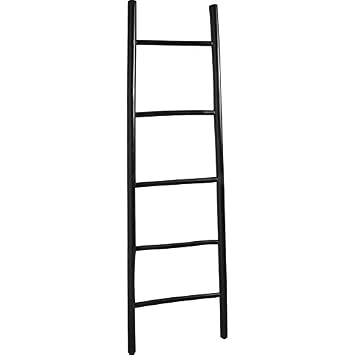 Echelle Porte Serviette En Bambou Noir 150cm Amazonfr Cuisine