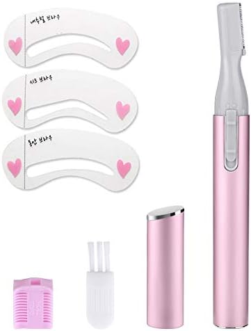 電動シェーバー 眉毛 レディース 眉毛シェーバー メンズ 眉毛剃り 顔用 脇 腕 足 ビキニライン 美容 小物 軽量 細長くて携帯に便利 1500スピードのモーターで省力化 低エネルギー 単4形乾電池使用 ピンク Rwenzorisustainable Org