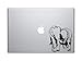 Elephants in Love Safari Macbook Ipad Decal Skin Sticker Laptop