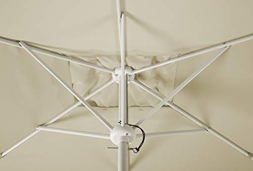 Schneider Sonnenschirm Oslo, natur, 300 x 200 cm rechteckig, 752-02, Gestell Stahl, Bespannung Polyester, 5.3 kg – Bild 5