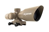 Monstrum Tactical 3-9x40 Rifle Scope with Illuminated Range Finder Reticle (Flat Dark Earth)