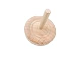 StarMall Unfinished Wooden Spinning Tops Toys