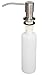 Attmu Stainless Steel Built In Pump Kitchen Sink Dish Liquid Soap Lotion Dispenser, Large Capacity 13 OZ Bottle, 2.55 Inch Threaded Tube for Thick Deck Installation