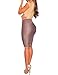 Shawhuwa Womens Sexy Lace Up Cap Sleeves Bodysuit Clubwear Tops S Apricot