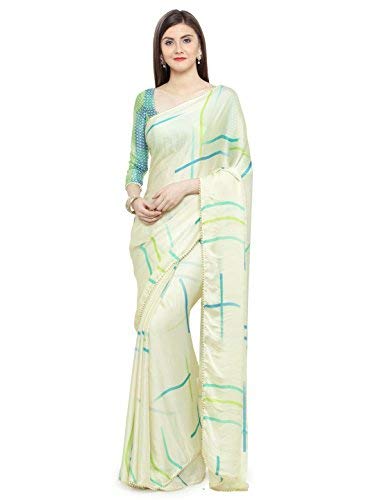 Womens Satin Silk Saree With Blouse Piece (SHAILY_KORA5001SSSR0001_Multicolored)