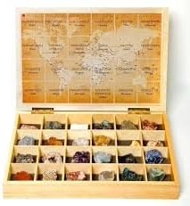 Caja minerales del mundo 24 unidades: Amazon.es: Juguetes y juegos
