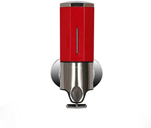 Oulantron Red Color Wall Mount Bath Kitchen Liquid Soap Dispenser