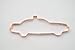 Police Car Cookie Cutter 6.75 Inch Handcrafted in USA by The Fussy Pup