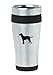 Black 16oz Insulated Stainless Steel Travel Mug Z2258 Lab Labrador Retriever